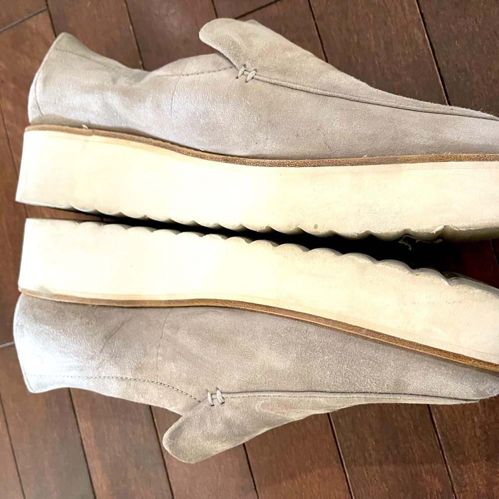 Vince slip on suede platform shoe size 9